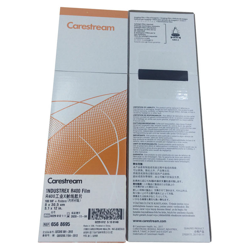 Carestream AA400 NDT Film a raggi X MX125 per il rilevamento di difetti industriali 14x17in 35X43CM